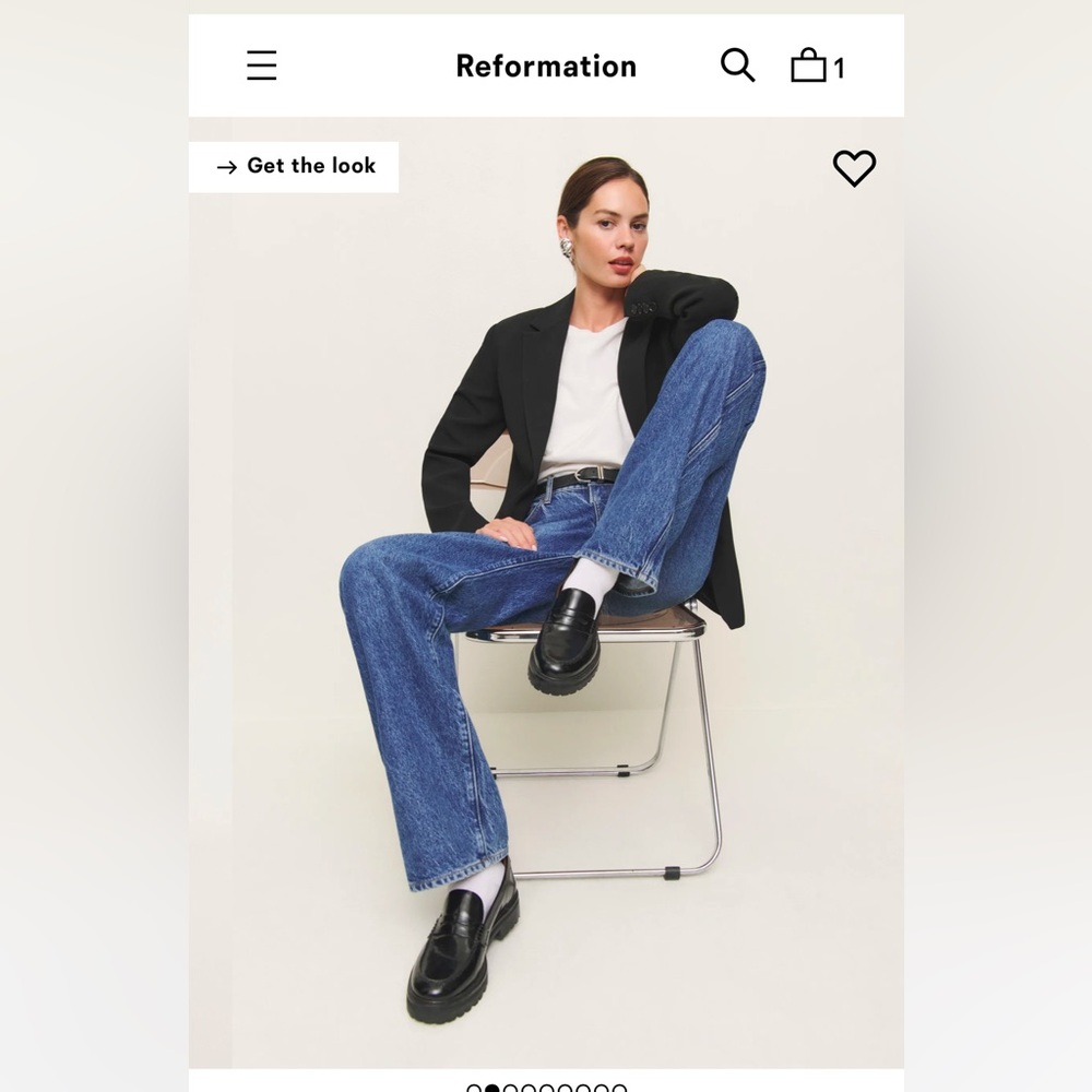 Reformation Agathea Chunky Loafer - never worn